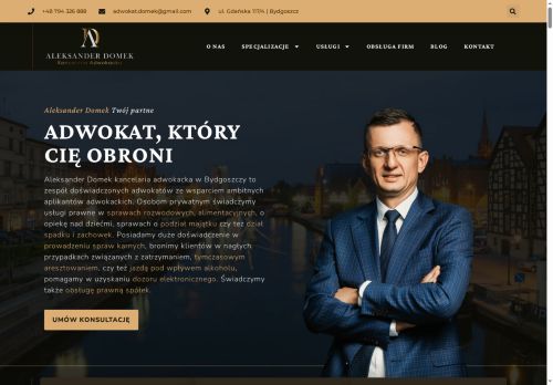 Kancelaria Adwokacka. Adwokat Domek z Bydgoszczy. Kancelaria Adwokacka. Adwokat Domek z Bydgoszczy.