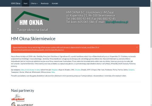 Sprzedaż i montaż okien PCV - HM Okna s.c. Skierniewice Sprzedaż i montaż okien PCV - HM Okna s.c. Skierniewice