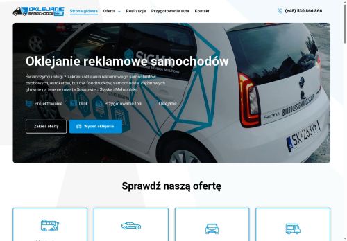 Oklejanie reklamowe samochodów Oklejanie reklamowe samochodów