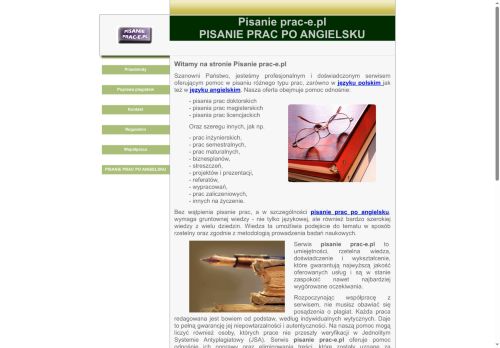 Pisanie prac po angielsku Pisanie prac po angielsku