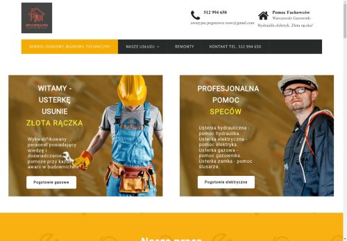 Awaryjne naprawy gazowe, hydrauliczne, elektryczne, Jesteśmy dostępni Awaryjne naprawy gazowe, hydrauliczne, elektryczne, Jesteśmy dostępni