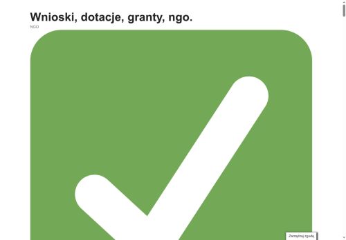 Wnioski i rozliczenia dotacji NGO