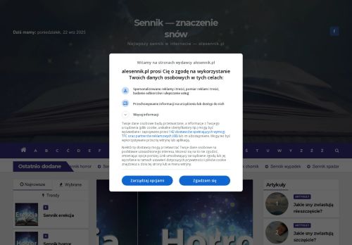 Alesennik. pl najlepszy sennik w sieci
