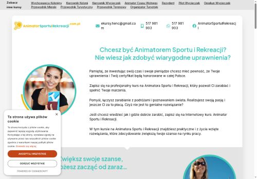 Animator Sportu i Rekreacji: kurs ONLINE
