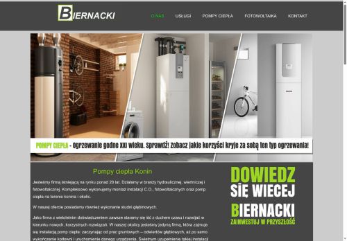 Biernacki ogrzewanie! Pompy ciepła Konin oraz kotły C.O.