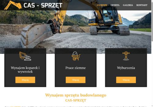 Cas Sprzęt usługi transportowe i budowlane Śląsk