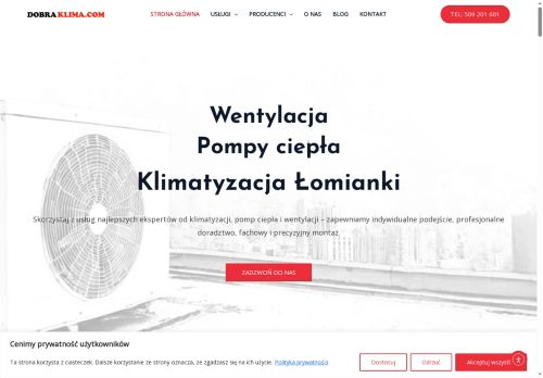Klimatyzacja sprzedaz montaz serwis klimatyzatorów i pomp ciepła