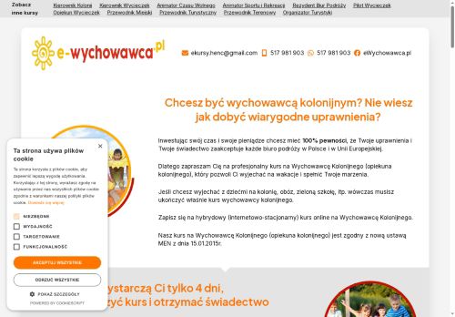Kursy na wychowawców kolonijnych. Zostan wychowawcą kolonijnym