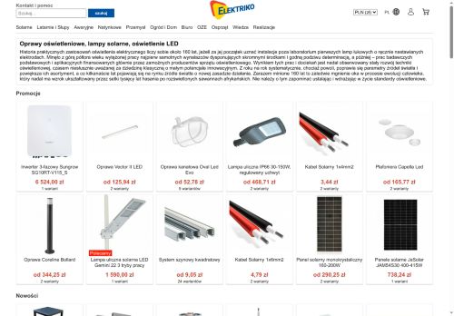 Elektriko lampy solarne i latarnie