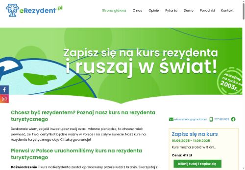 Kursy ONLINE na i dla rezydentów!