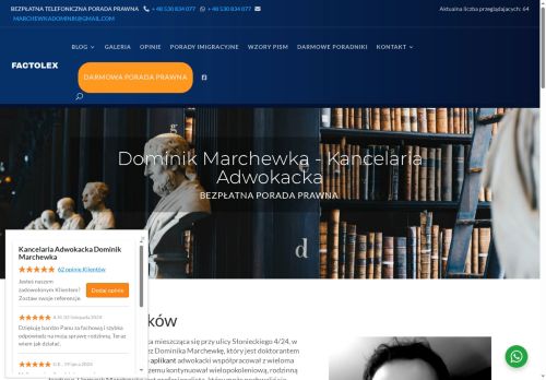 Blog prawniczy Adwokata Dominika Marchewki 