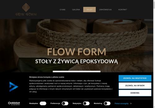 Drewniane stoły żywiczne Flow Form sklep online