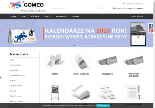 Gomeo drukarnia online, cyfrowa, Kraków