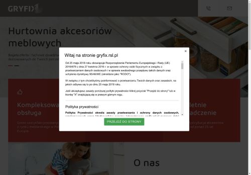 Hurtownia akcesoriów meblowych Gryfix