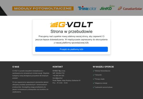 Panele słoneczne GVOLT