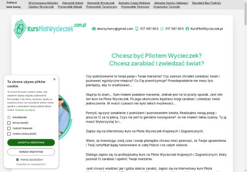 Pilot Wycieczek: kurs w pełni ONLINE