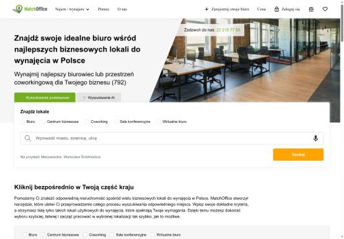 Lokale użytkowe do wynajęcia w całej Polsce