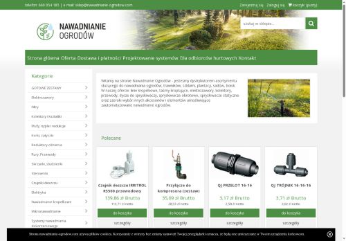 Nawadnianie ogrodów sklep internetowy