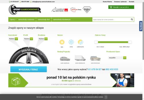 Tanie opony zimowe, opony letnie i całoroczne do Twojego samochodu