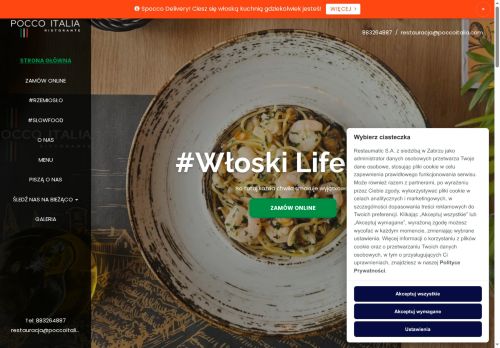 Restauracja Sosnowiec Poccoitalia dowozimy Sosnowca Dąbrowa Górnicza