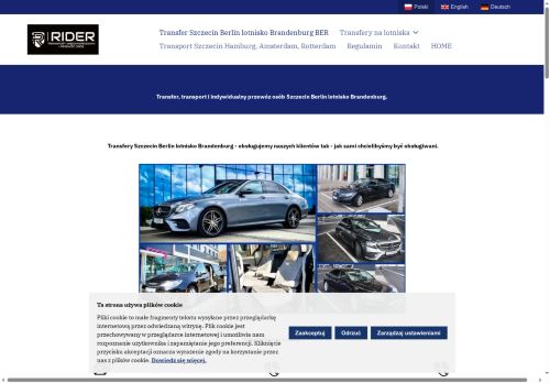 RIDER transport międzynarodowy i przewóz osób, transport na lotnisko