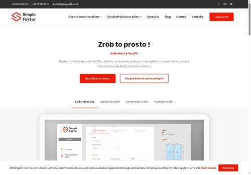 SimplaFaktor Aplikacja do okien