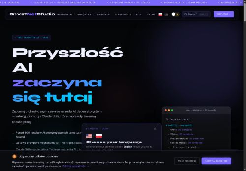 SmartNetStudio Polska baza narzędzi AI i Skills