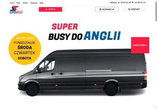 Przewóz osób do Anglii w super cenie!