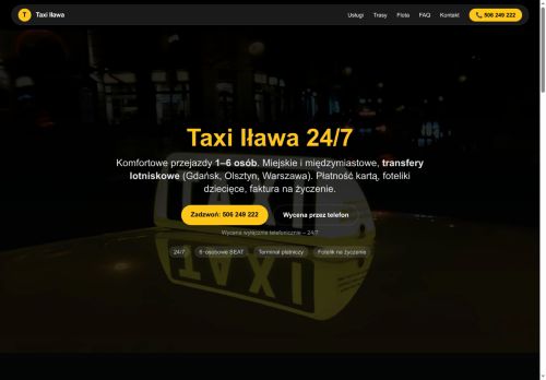 Szukasz taksówki osobowej dworzec Iława PKP