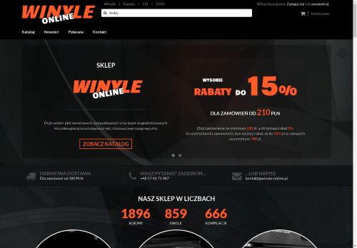 Sklep z winylami i CD, Winyle Online