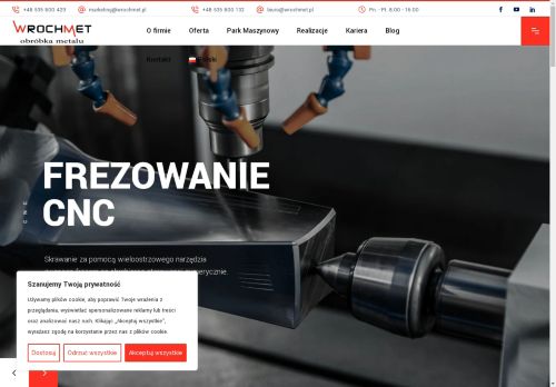 Obróbka CNC Poznań