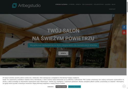 Tkaninowe zadaszenia tarasów .